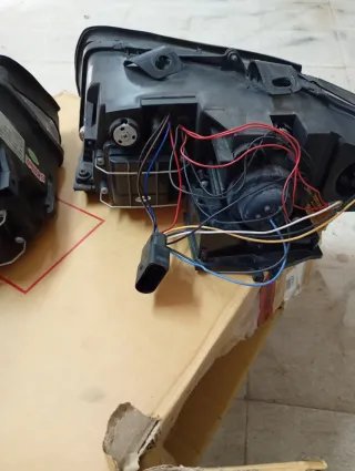 Faros Audi A4 00-04 Ojos de Ángel