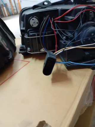 Faros Audi A4 00-04 Ojos de Ángel