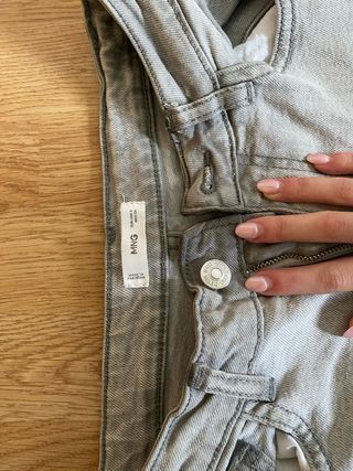 pantalones grises mango teen