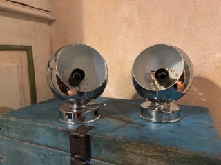 Lampade Acciaio Vintage Spaceage Eyeball Magne Lit