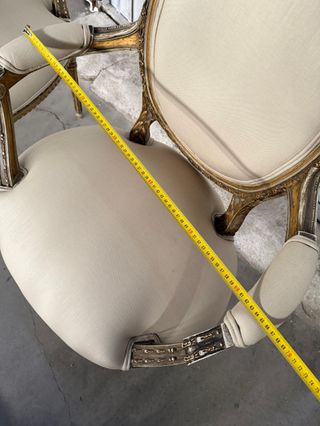 Pareja de sillones antiguos tapizados