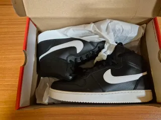 Nike Ebernon Mid Zapatillas Negras Blancas