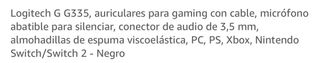 Auriculares Logitech G G335 Gaming