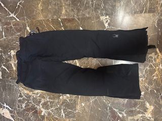 Pantalón de esquí Spyder negro con tirantes