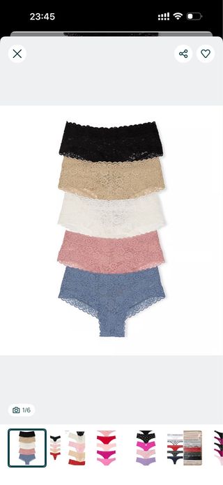 Victoria's Secret Braguitas Encaje Talla M.