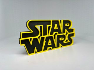 Logo 3D STAR WARS | Decoración Colección