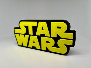 Logo 3D STAR WARS | Decoración Colección