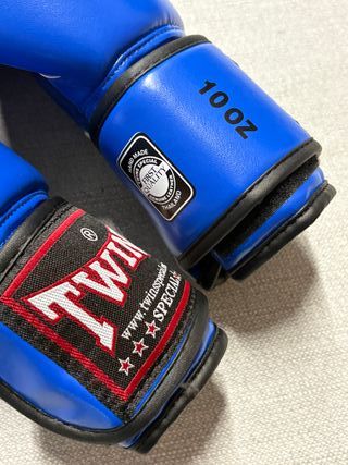 Guantes Boxeo Twins 10OZ Azul