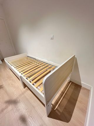 Cama extensible infantil niño IKEA SLÄKT + colchón