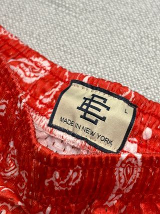 Eric Emanuel Shorts Rojos Estampado Paisley