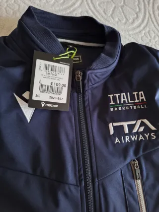 Giacca Macron Italia Basket Uomo TAGLIA L