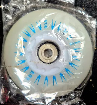 Rueda patín con luz  80mm-90A