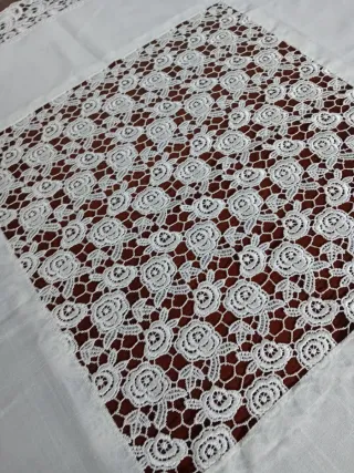 Tovaglietta macramè ricca 87x87 cm