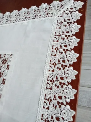 Tovaglietta macramè ricca 87x87 cm