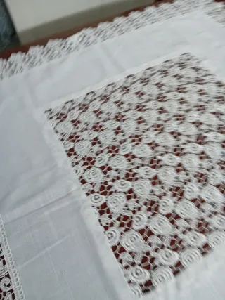 Tovaglietta macramè ricca 87x87 cm