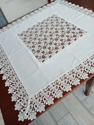 Tovaglietta macramè ricca 87x87 cm