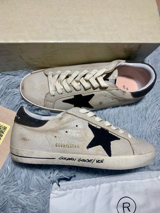 Golden Goose Superstar Beige/Nero Taglia 43