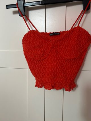 Top Bershka Rojo XS