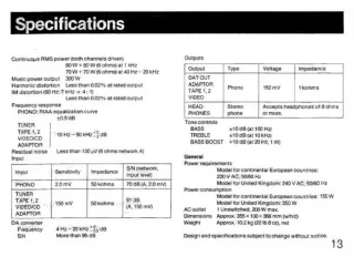 Amplificador Sony TA-V7700 Negro