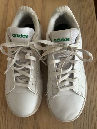 Zapatillas Adidas Blancas y Verdes