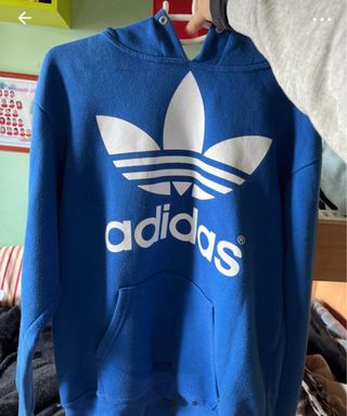 Sudadera Adidas Azul Logo Trefoil