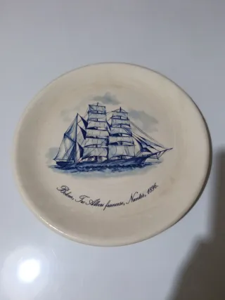 Piatto da collezione Belem Nantes 1896