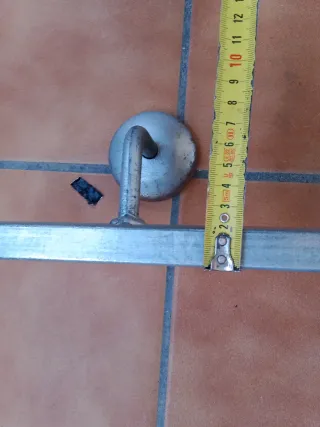 6 Barandillas de 70 cm metálicas para escaleras