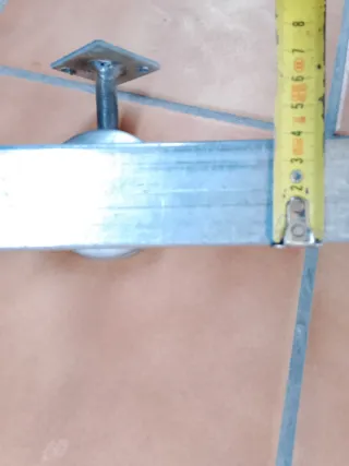 6 Barandillas de 70 cm metálicas para escaleras