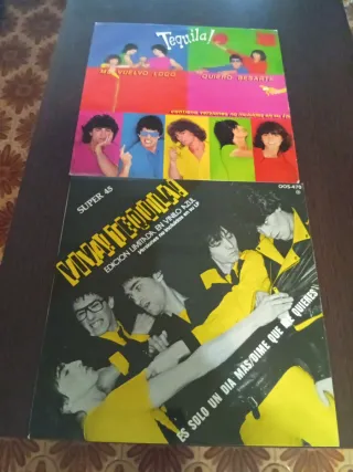 Lote 2 Vinilos Tequila! Pop Rock Nacional