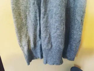 Vestido de punto gris