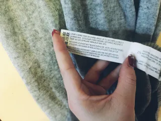 Vestido de punto gris