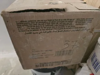 Baldosa negra brillante para pared , 1m2