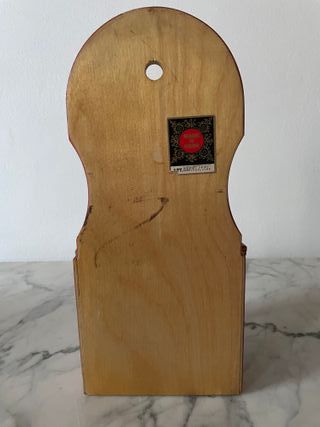 Contenitore Legno Dipinto a Mano Fiori Uccelli