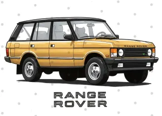 Range Rover Vogue cuadro dibujo colección regalo