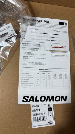 Snowboard Salomon Dancehaul Pro 147cm ESTRENAR