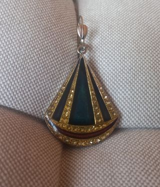 Pendientes Vintage Azules y Dorados