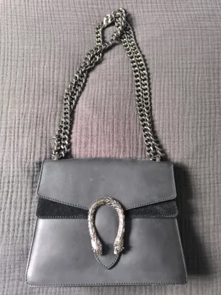 Bolso Piel Negro Gucci