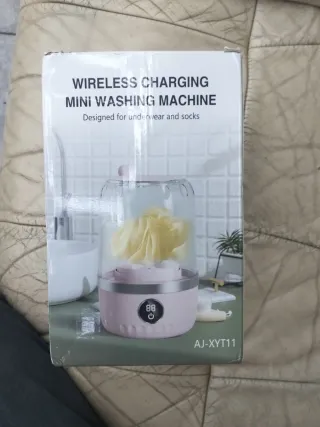Mini lavadora carga inalámbrica