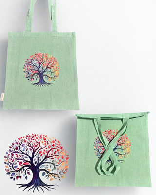 Bolsa de algodón con estampado