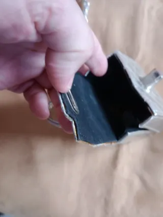 Bolso vintage plateado