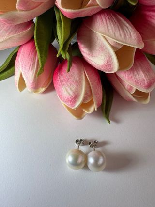 Pendientes Perlas Auténticas y Plata