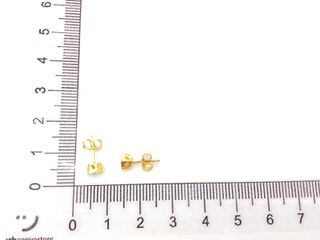 pendientes oro 18k con piedra con diamante de laboratorio
