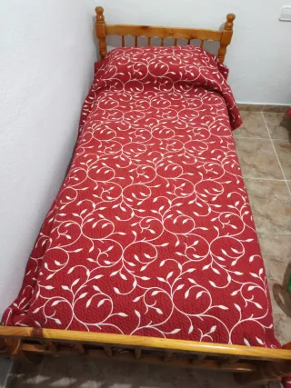 2 Camas Individuales Madera pino iguales