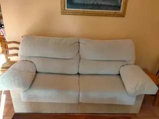 Sofá-cama 2 plazas tela beige