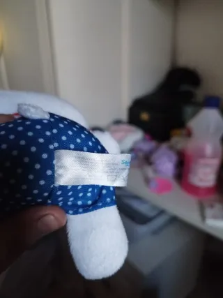 Peluche Hello Kitty con tuta a pois