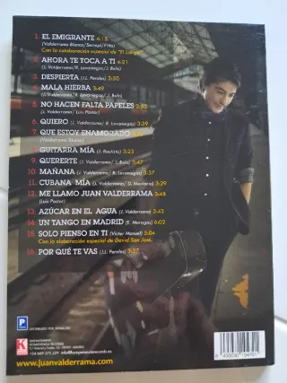 CD Juan Valderrama - 10 Años Sin Playback