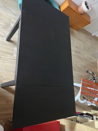 Mesa extensible negra 90/180x90