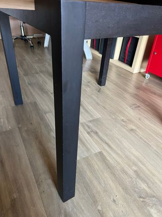 Mesa extensible negra 90/180x90