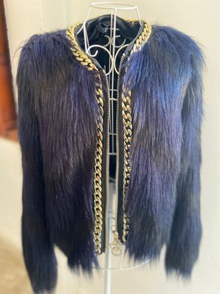 Chaqueta Guess Marciano Azul y negro jaspeado