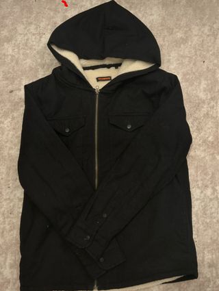 THOMPSON Giubbotto Nero con Lana